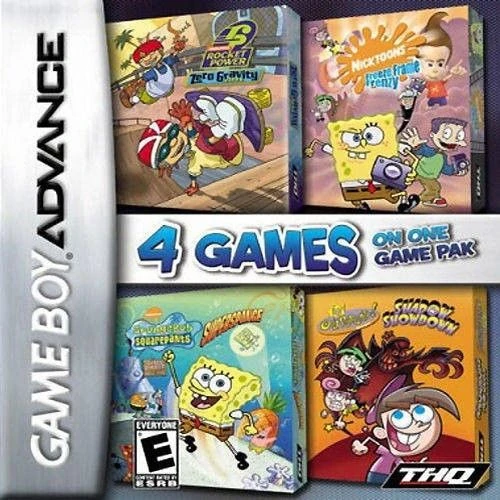 4 Games on One Game Pak (Nicktoons) (USA) Cover